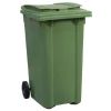 Afvalcontainer op wielen 240 L - gekleurd