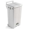Afvalcontainer met pedaal - op wielen - 90 L
