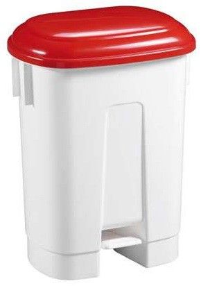 Afvalbak met deksel en pedaal - 60 L