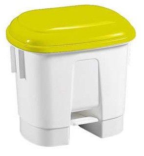 Afvalbak met deksel en pedaal - 30 L