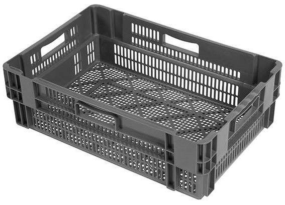 Euronorm draai-stapelkrat 600x400x190 mm - geperforeerd
