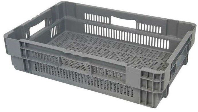 Euronorm draai-stapelkrat 600x400x140 mm - geperforeerd