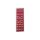 Mobil Plastic wandkast met 61 kantelbakjes - 665x250x2000mm - Rood