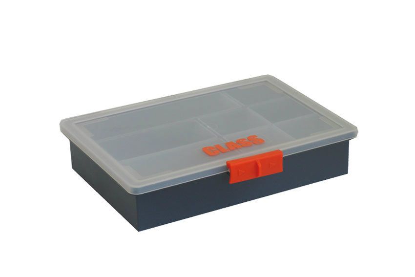 Mobil Plastic Organizer met 8 uitneembare inzetbakken - 240x186x55mm