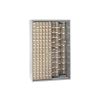 Mobil Plastic wandkast met 266 kantelbakjes - 1250x600x1950mm - Beige