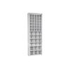 Mobil Plastic wandkast met 48 kantelbakjes - 665x250x2000mm - Wit
