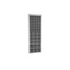 Mobil Plastic wandkast met 48 kantelbakjes - 665x250x2000mm - Zwart