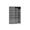 Mobil Plastic wandkast met 120 kantelbakjes - 1270x600x1950mm - Zwart