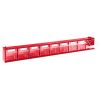 Mobil Plastic 9 kantelbakken - serie 7000 - 600x68x78mm - Rood