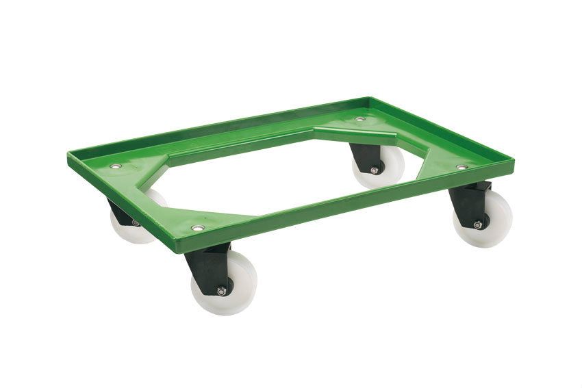 Qubb Transportonderstel Food - 4 PA zwenkwielen - ABS kader - Groen