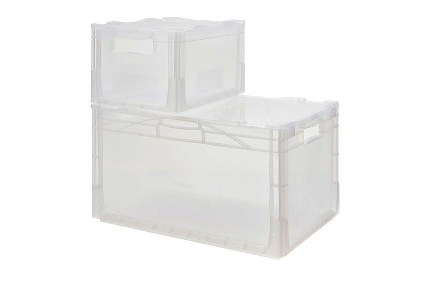 Qubb EN Stapelbak Crystal 21L - 400x300x225mm - versterkte bodem