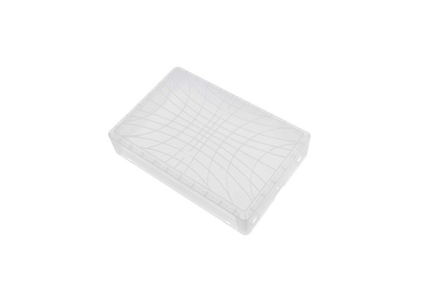 Qubb EN Stapelbak Crystal 24L - 600x400x125mm - versterkte bodem