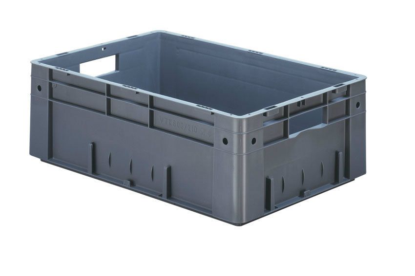 Rainbow EN Stapelbak 39L - 600x400x210mm - verstevigd - Grijs
