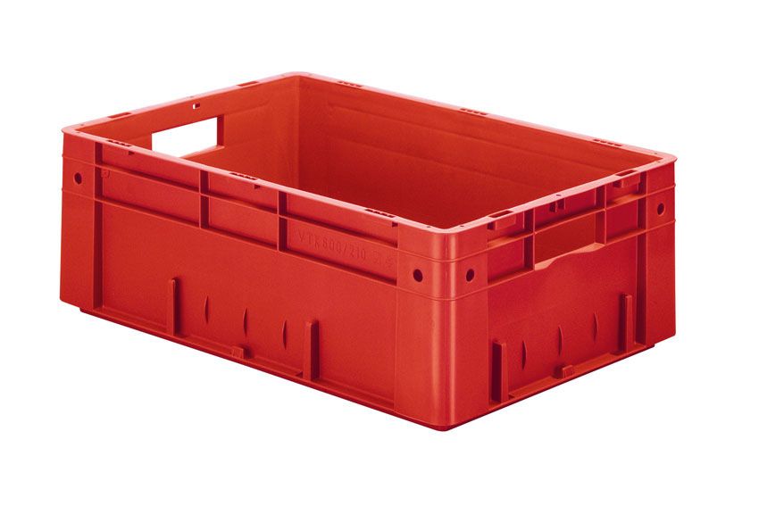Rainbow EN Stapelbak 39L - 600x400x210mm - verstevigd - Rood