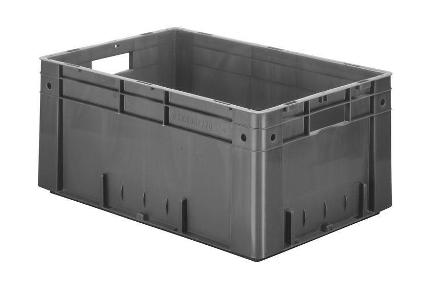 Rainbow EN Stapelbak 51L - 600x400x270mm - verstevigd - Grijs