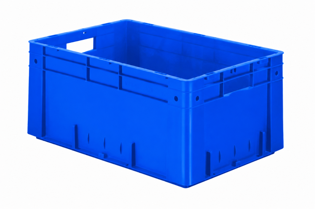 Rainbow EN Stapelbak 51L - 600x400x270mm - verstevigd - Blauw