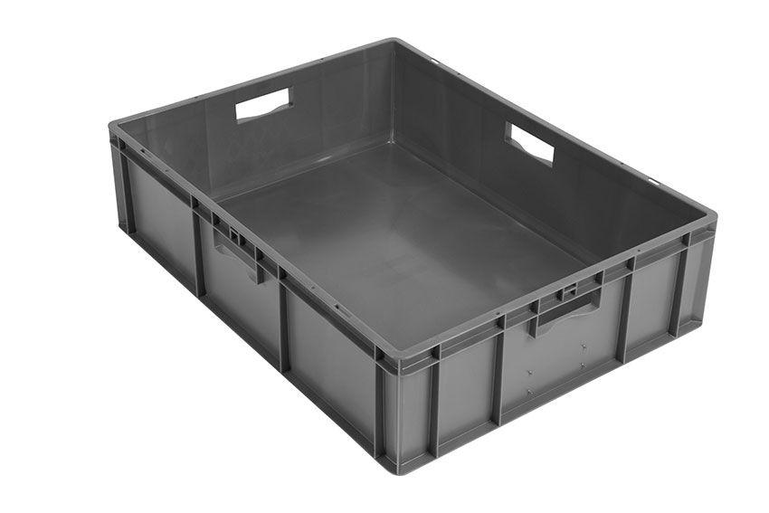 Rainbow EN Stapelbak 82L - 800x600x210mm - gesloten - Grijs