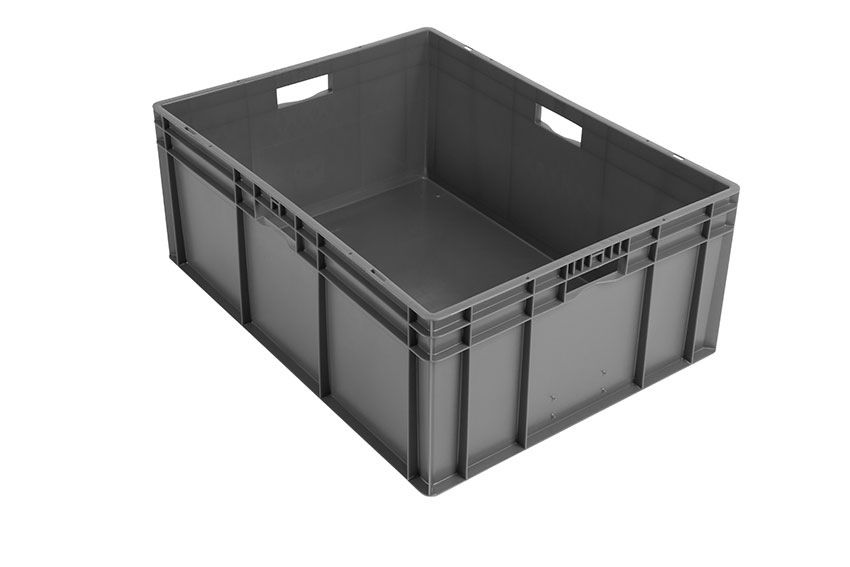 Rainbow EN Stapelbak 127L - 800x600x320mm - gesloten - Grijs
