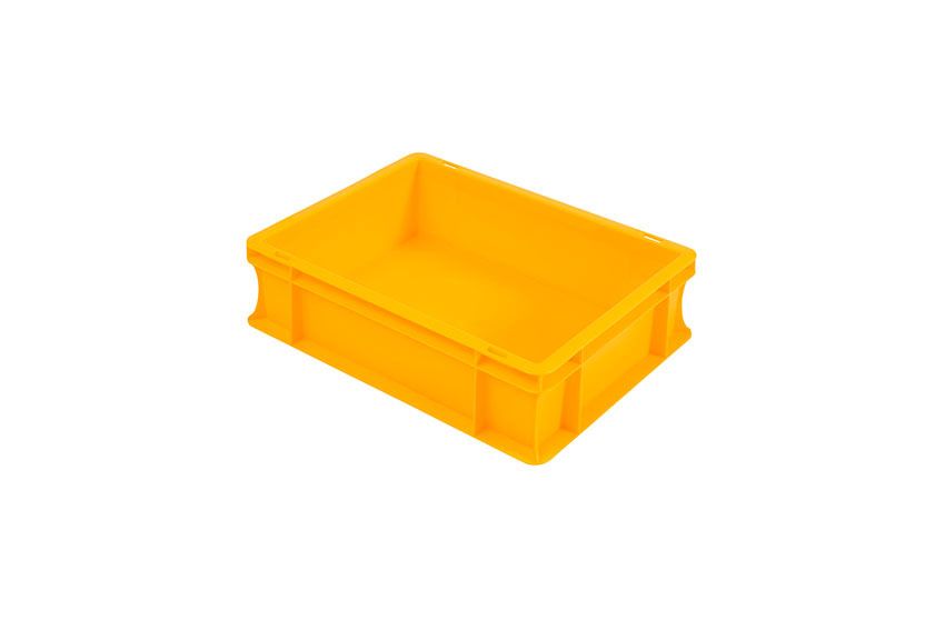 Qubb EN Stapelbak Budget 10L - 400x300x120mm - gesloten - Geel