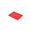 Qubb EN Opliggend deksel Budget Color - 400x300x19mm - Rood
