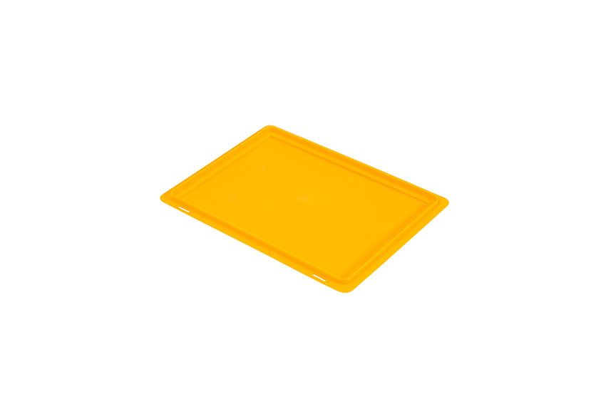 Qubb EN Opliggend deksel Budget Color - 400x300x19mm - Geel