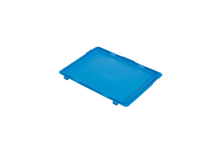 Qubb EN Scharnierend deksel Budget - 400x300x19mm - Blauw