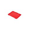 Qubb EN Scharnierend deksel Budget - 400x300x19mm - Rood