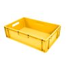 Qubb EN Stapelbak Color 30L - 600x400x170mm - gesloten - Geel