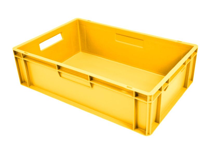 Qubb EN Stapelbak Color 30L - 600x400x170mm - gesloten - Geel