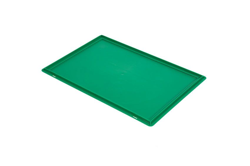 Qubb EN Opliggend deksel Color - 600x400x16mm - Groen
