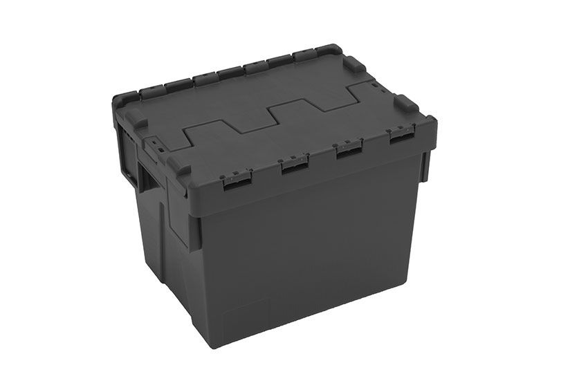 Loadhog Distributiebak Ergo 25L &ndash; 400x300x306mm - Regeneraat - Zwart