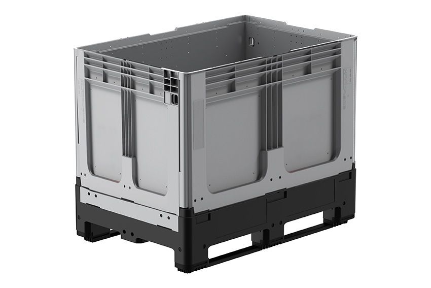 Qubb Logifold box 660L - 1200x800x958mm - gesloten - 2 latten