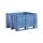 Qubb Palletbox Monobloc 610l - 1200x1000x740mm - Licht blauw