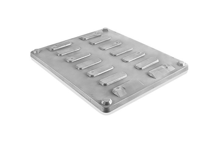 Qubb Deksel palletbox Monobloc - 1237x1036x63mm - BHC-1300/BHC-1301