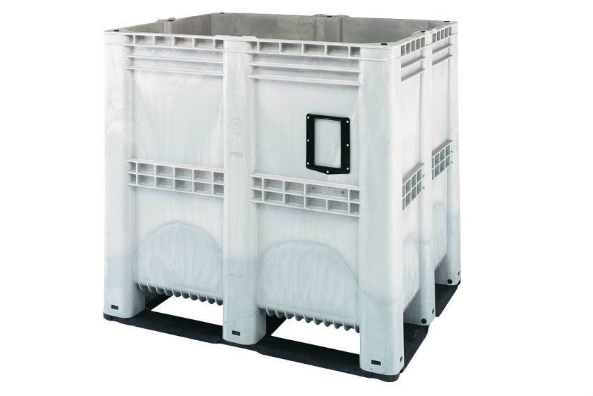 Qubb Supervolumebox 1400L - 1300x1150x1250mm - gesloten - Grijs