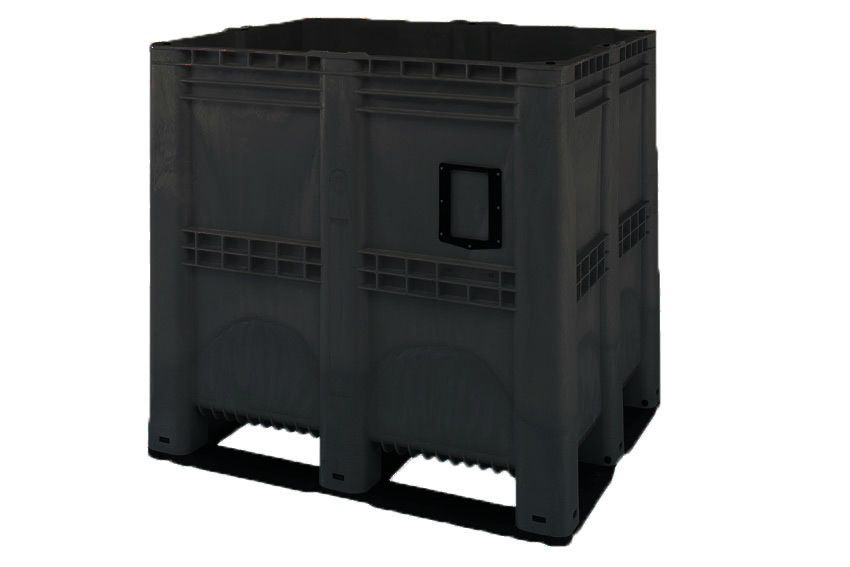 Qubb Supervolumebox 1400L - 1300x1150x1250mm - gesloten - recycled
