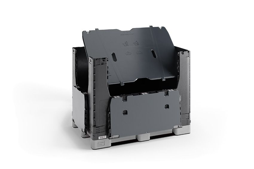 Qubb Basefold 708L - 1210x811x988mm - 3 latten - deksel + tussenschot