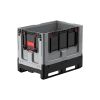 Qubb Logifold box 660L - 1200x800x958mm - gesloten - 2 latten