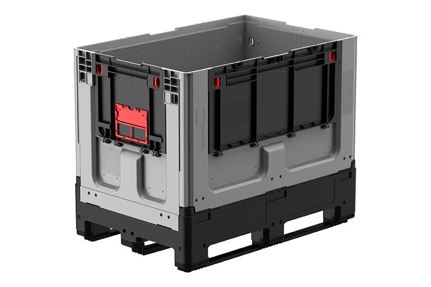 Qubb Logifold box 660L - 1200x800x958mm - gesloten - 3 latten