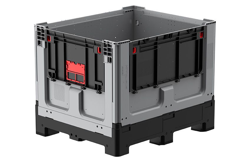 Qubb Logifold box 855L - 1200x1000x970mm - gesloten - 4 poten
