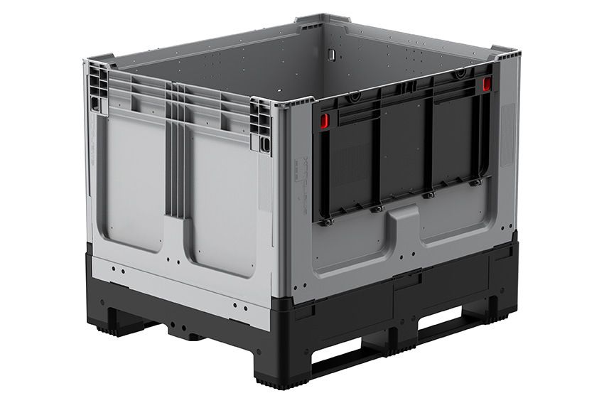 Qubb Logifold box 855L - 1200x1000x975mm - gesloten - 2 latten