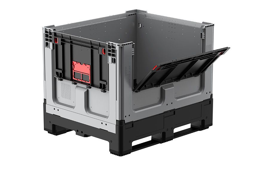 Qubb Logifold box 855L - 1200x1000x975mm - gesloten - 2 latten