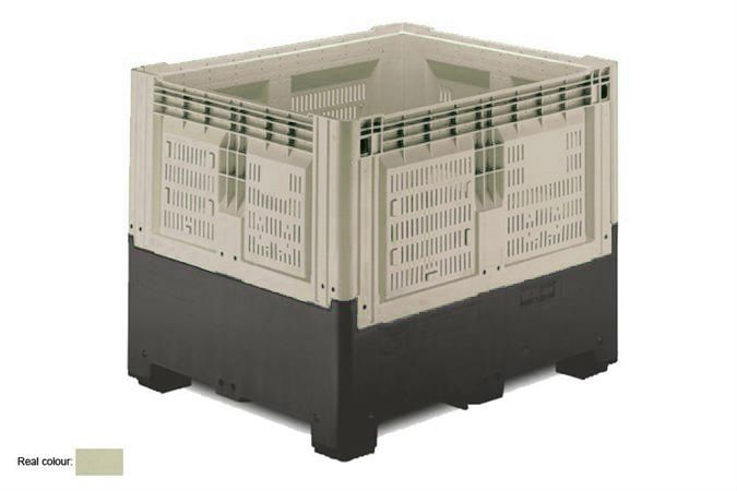 Qubb Smartbox 905L - 1200x1000x978mm - geperforeerd - 2 sleeplatten