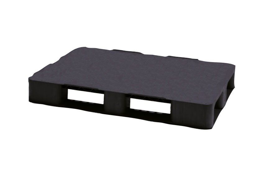 Cabka Comfort pallet - 1200x800x150mm - gesloten dek - 2 sleeplatten