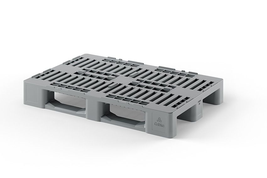 Qubb Hygiene pallet - 1200x800x160mm - 3 gesloten sleeplatten