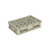 Qubb Glazenbak 24 vakken 600x400x150mm - &oslash;86mm - geperforeerd