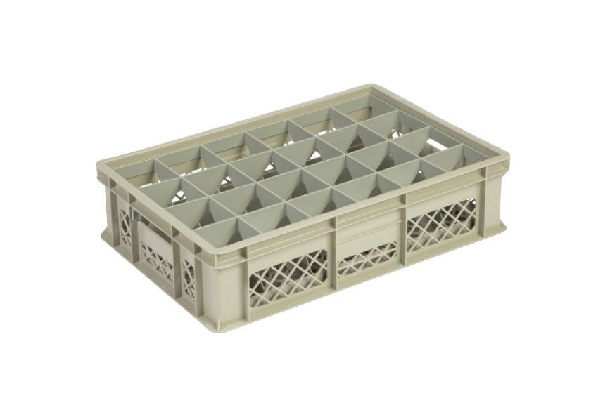 Qubb Glazenbak 24 vakken 600x400x150mm - &oslash;86mm - geperforeerd