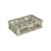 Qubb Glazenbak 15 vakken 600x400x170mm - &oslash;106mm - geperforeerd