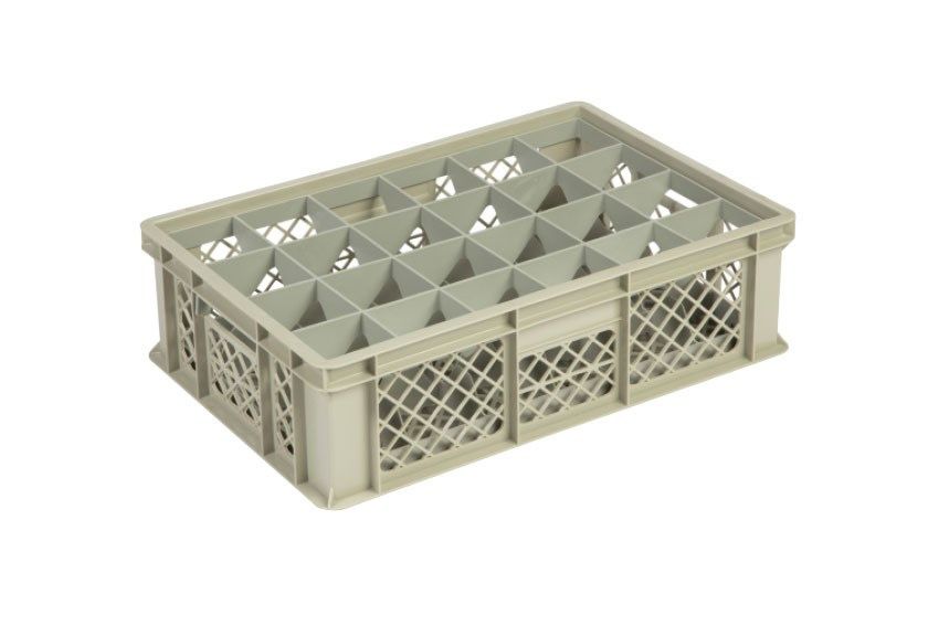 Qubb Glazenbak 24 vakken 600x400x170mm - &oslash;86mm - geperforeerd