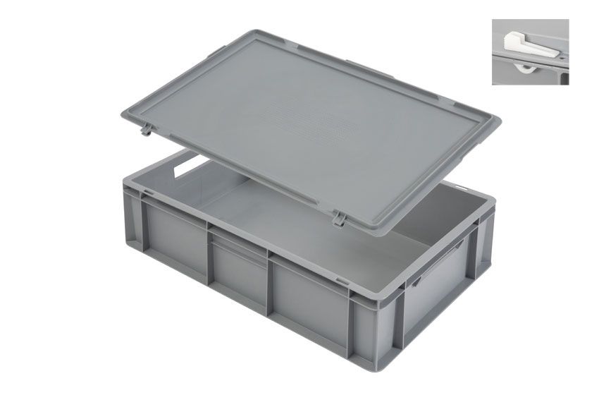 Qubb Koffer voor hardcups - 600x400x170mm - Grijs